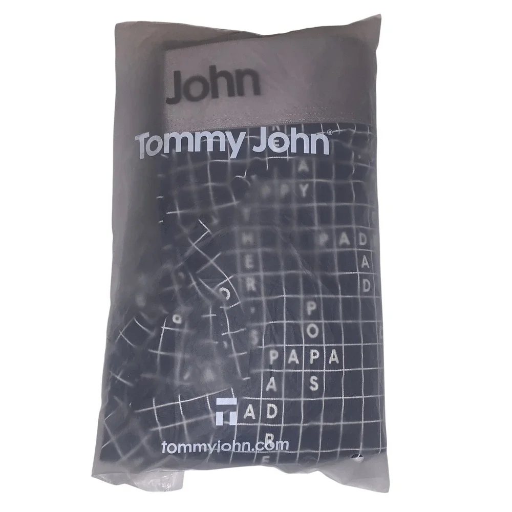 Tommy John FATHER'S DAY CROSSWORD Second Skin Boxer Briefs‎ Navy Mens 6